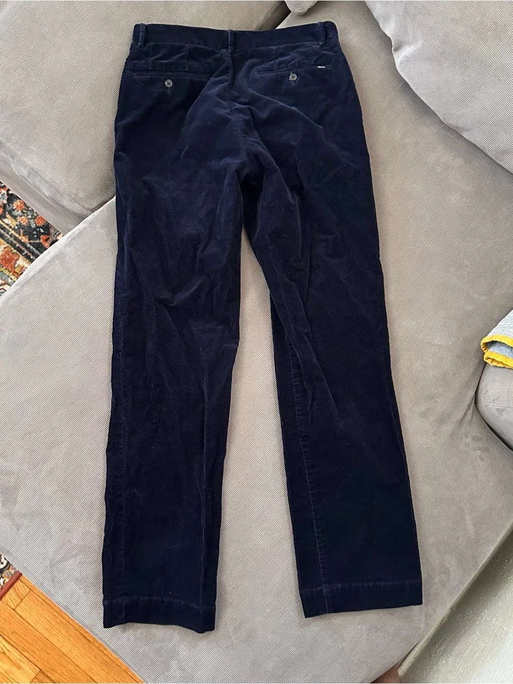 Polo Ralph Lauren Mens Navy Blue Corduroy Pants Classic Fit 30x32 Trousers